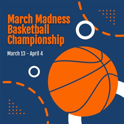 Free March Madness Basketball Championship Instagram Post Download In