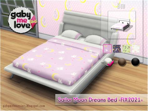 The Sims Resource Sailor Moon Dreams Bed Fix 2021