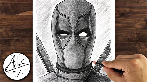 How To Draw Deadpool Drawing Tutorial Step By Step Youtube