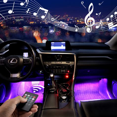 These lights are becoming the perfect car decoration enhancing your car's interior décor. 12.6ft RGB 12 Volt Automotive LED Strip Lights Waterproof ...