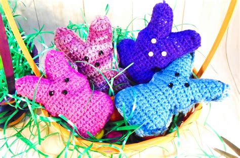 Crochet Peeps Amigurumi Peep Bunnies Stuffed Peeps Color Etsy