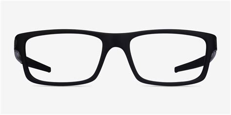 Oakley Currency Rectangle Satin Black Frame Glasses For Men Eyebuydirect