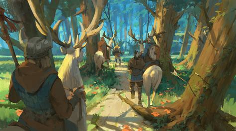 Artstation Viking In Forest Taeyoung Kim Cg Art Game Concept Art