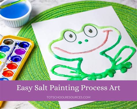 Easy Salt Painting For Kids Printable Template Images