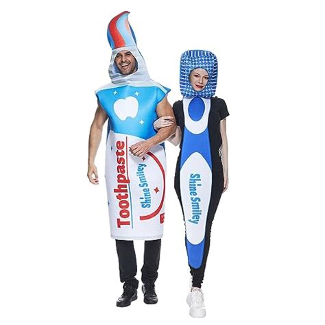 Reneecho Toothbrush And Toothpaste Costume Couple Costume Halloween For