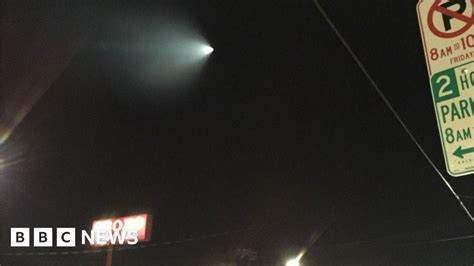 Mysterious Light In Sky Spooks California Bbc News