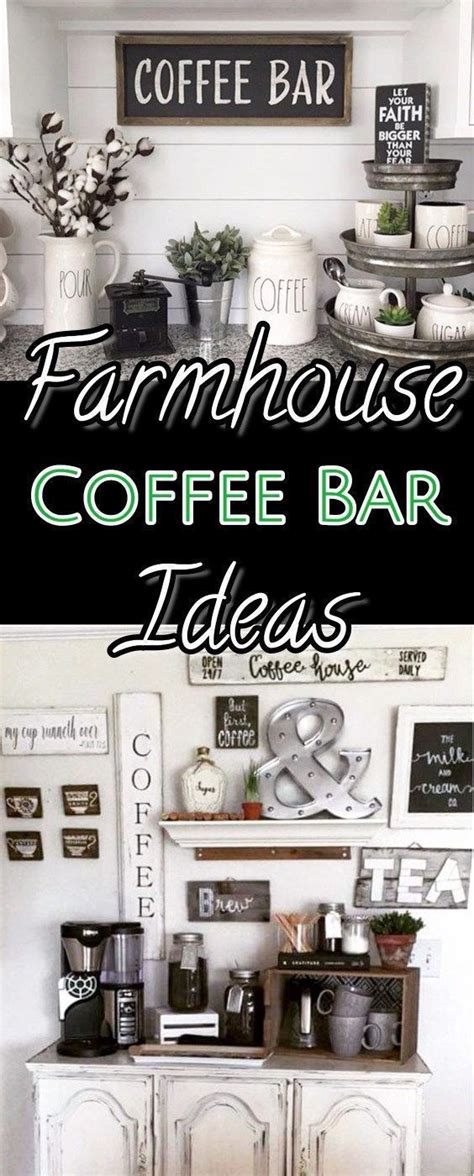 Take a look at the items below and. Coffee bar ideas and decor - DIY farmhouse style kitchen ...