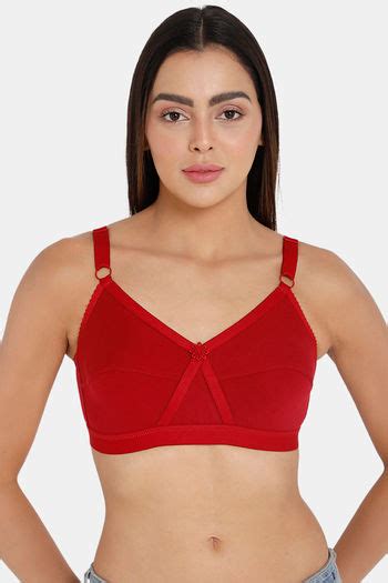 Buy Intimacy Single Layered Non Wired Full Coverage T Shirt Bra Red At Rs295 Online Bra Online