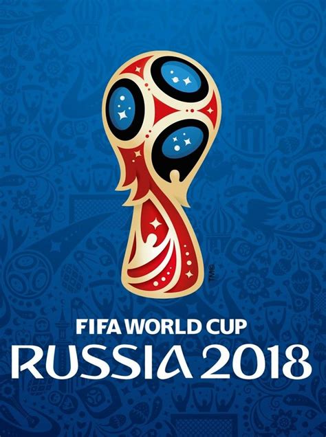 the official logo for the world cup is shown on a blue background with intricate designs