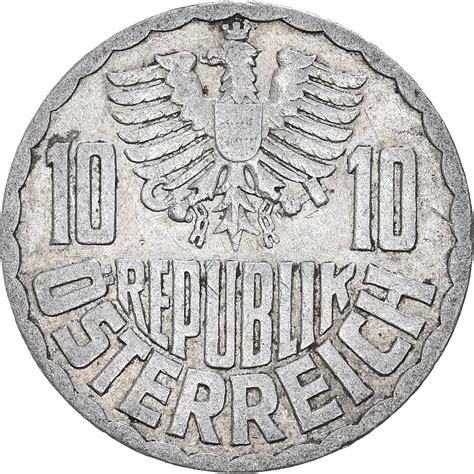 Ten Groschen 1955 Coin From Austria Online Coin Club