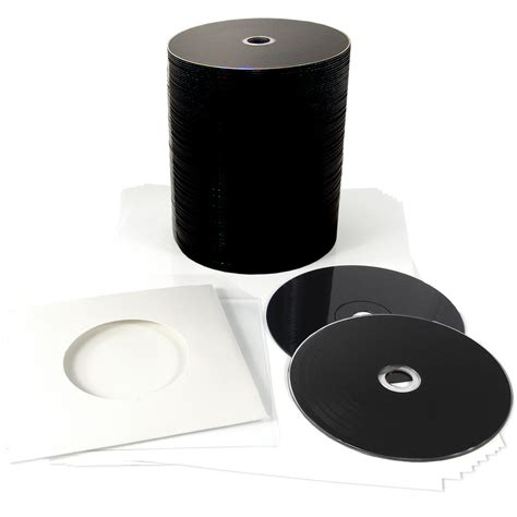 Blank 12cm Black Vinyl Cd R 700mb With Stickers And Record Style