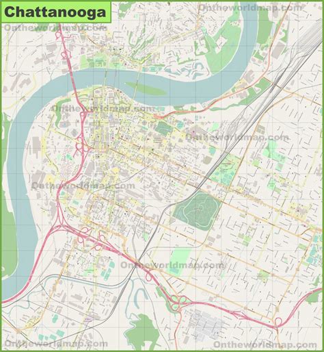 Chattanooga River Map