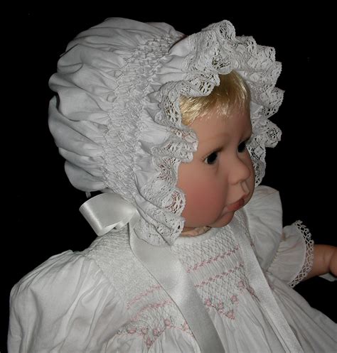 Buy Smocked Babys Bonnet Stella Online In India Etsy