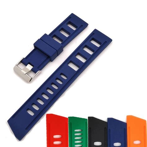 Generic Watchband Silicone Rubber Watch Strap Bands Waterproof 20mm
