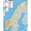 Large Detailed Physical Map Of Norway With All Roads Cities And 
