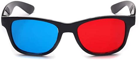 3d Glasses Black Frame Universal 3d Glasses Red Blue