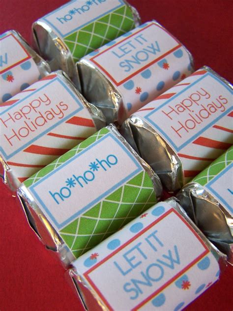 Maybe the secretaries, the bus driver and the special area teachers. Christmas printable mini chocolate bar/candy wrappers ...