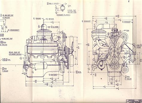 Technical Engine Dimension Drawings The Hamb