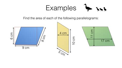 G16b - Area of a parallelogram - BossMaths.com