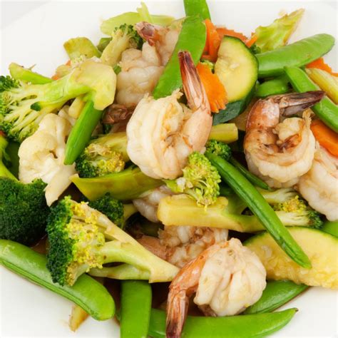 Fresh Shrimp With Mixed Vegetables Shin Shin Chinese Cuisine