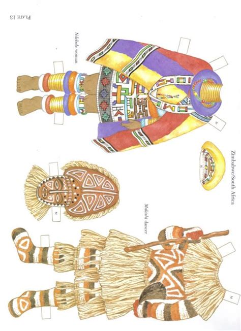 Traditional African Costumes Edprint2000paperdolls Picasa Web