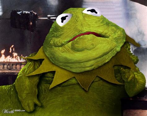 Kermit The Frog As Jabba The Hutt Photos Celebrities As Star Wars My