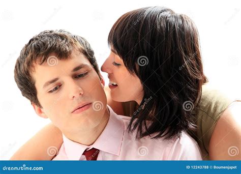 Young Love Couple Smiling Stock Photo Image Of Laughing 12243788