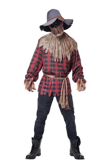 Way To Celebrate Halloween Men Scarecrow Costume Large