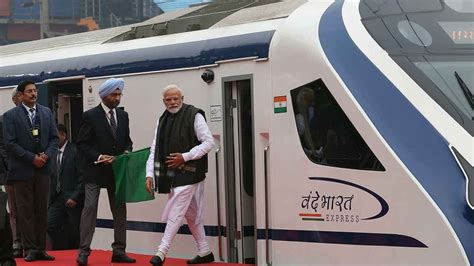 vande bharat express pm modi flags off india s fastest train youtube