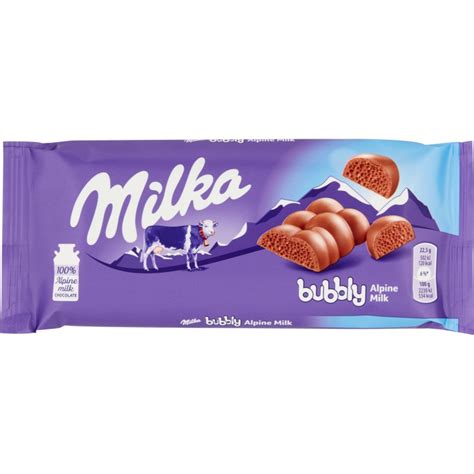 Tavoletta Milka Bubbly Alpine Milk Ordinala Ora Su Cicalia