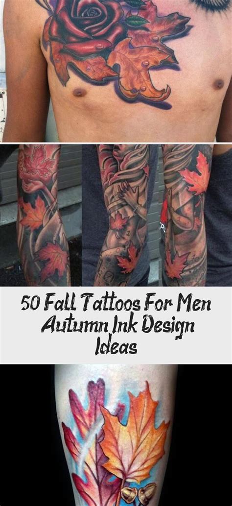 50 Fall Tattoos For Men Autumn Ink Design Ideas Tattoos And Body