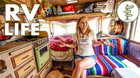 Minimalist Couple Living In A Tiny Camper Trailer That Cost Only 1800