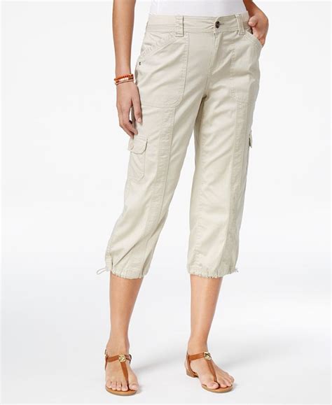 Style And Co Cargo Capri Pants In Regular And Petite Sizes Created For