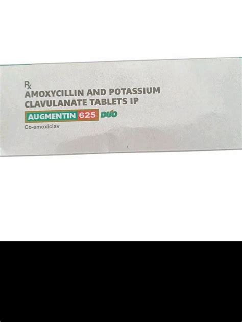 Gsk Augmentin 625 Amoxycillin Potassium Clavulanate Tablets Ip At Rs