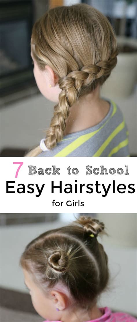 7 Back To School Easy Hairstyles For Girls