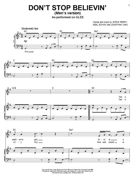 Don't Stop Believin' | Sheet Music Direct