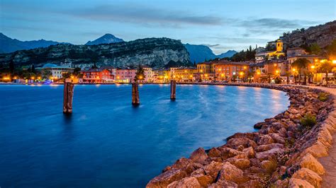 Lake Garda And The Town Of Torbole Italy 1920 X 1080 Rtravelphotos