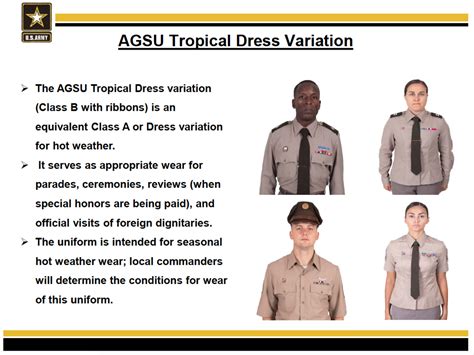 Agsu Army Uniform Regulations Army Military