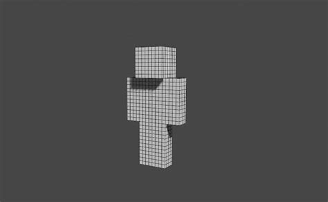 Minecraft Skin Base Free Vr Ar Low Poly 3d Model Rigged Cgtrader