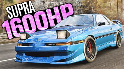 Forza Horizon 4 New 1600hp A70 Toyota Supra Customization Youtube