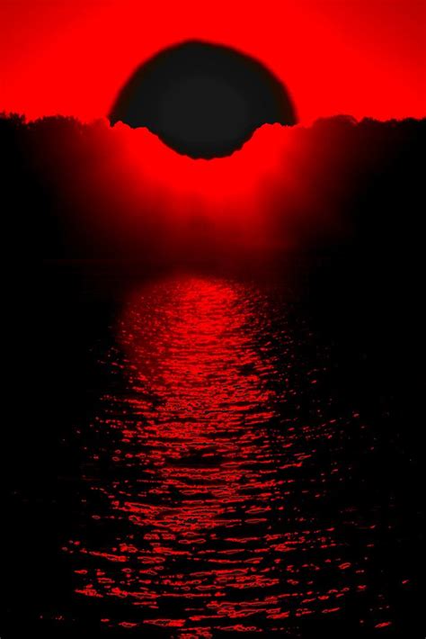 ˚black Sunset Black And Red Black White Red Black And