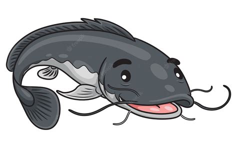 Premium Vector Catfish Cute Cartoon