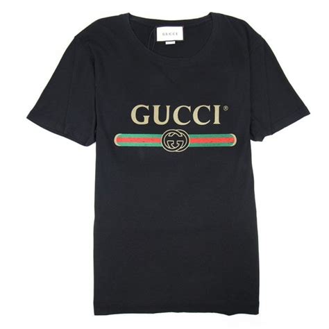 Gucci Oversized Washed T Shirt With Gucci Logo Black Onu