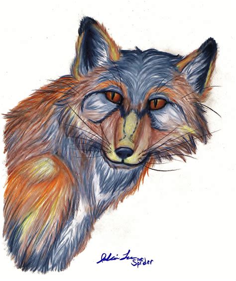 Swift Fox Portrait Colored — Weasyl