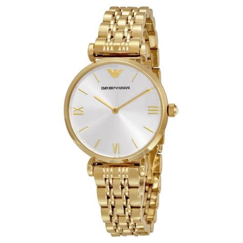 Emporio Armani Ladies Watch Gold Tone Stainless Steel Ar1877 Watch