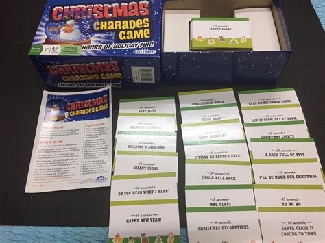 Outset Christmas Charades Game Hobbies And Toys Toys And Games On Carousell