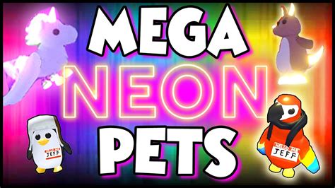Fastest Way To Get Mega Rainbow Neon Pets In Adopt Me Roblox Prezley