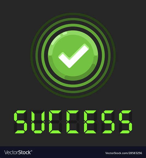 Super Success Message With Green Check Sign Vector Image