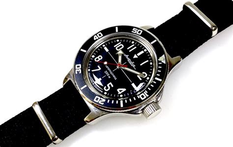 russian automatic watch vostok amphibia sniper stainless steel polished ø40mm 2415 01