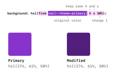 Create A Color Theme With Css Relative Color Syntax Css Color Mix